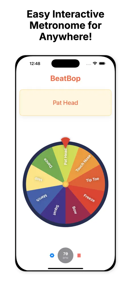 Easy interactive metronome for anywhere